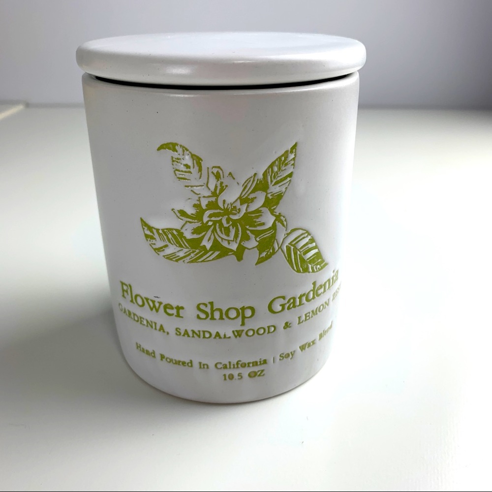 Secret Celebrity Soy Wax Jar Candle Gardenia Sandalwood Lemon Hand Poured in CA